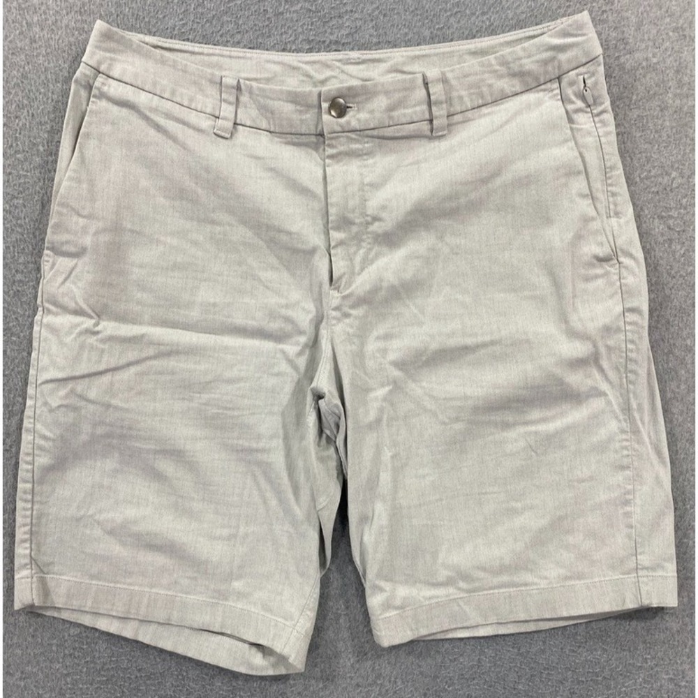 Lululemon Shorts Mens 36‎ Gray Commission Relaxed Fit Golf Stretch Preppy